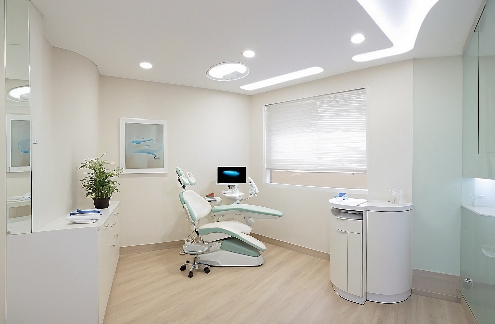 Especialista dental en acción